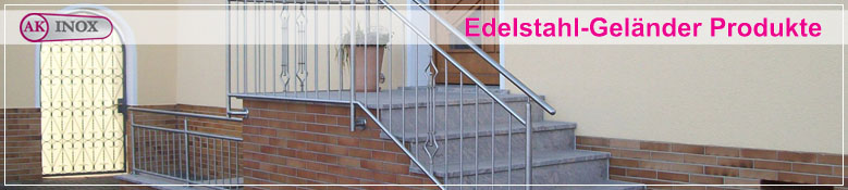 Edelstahl-Geländerteile